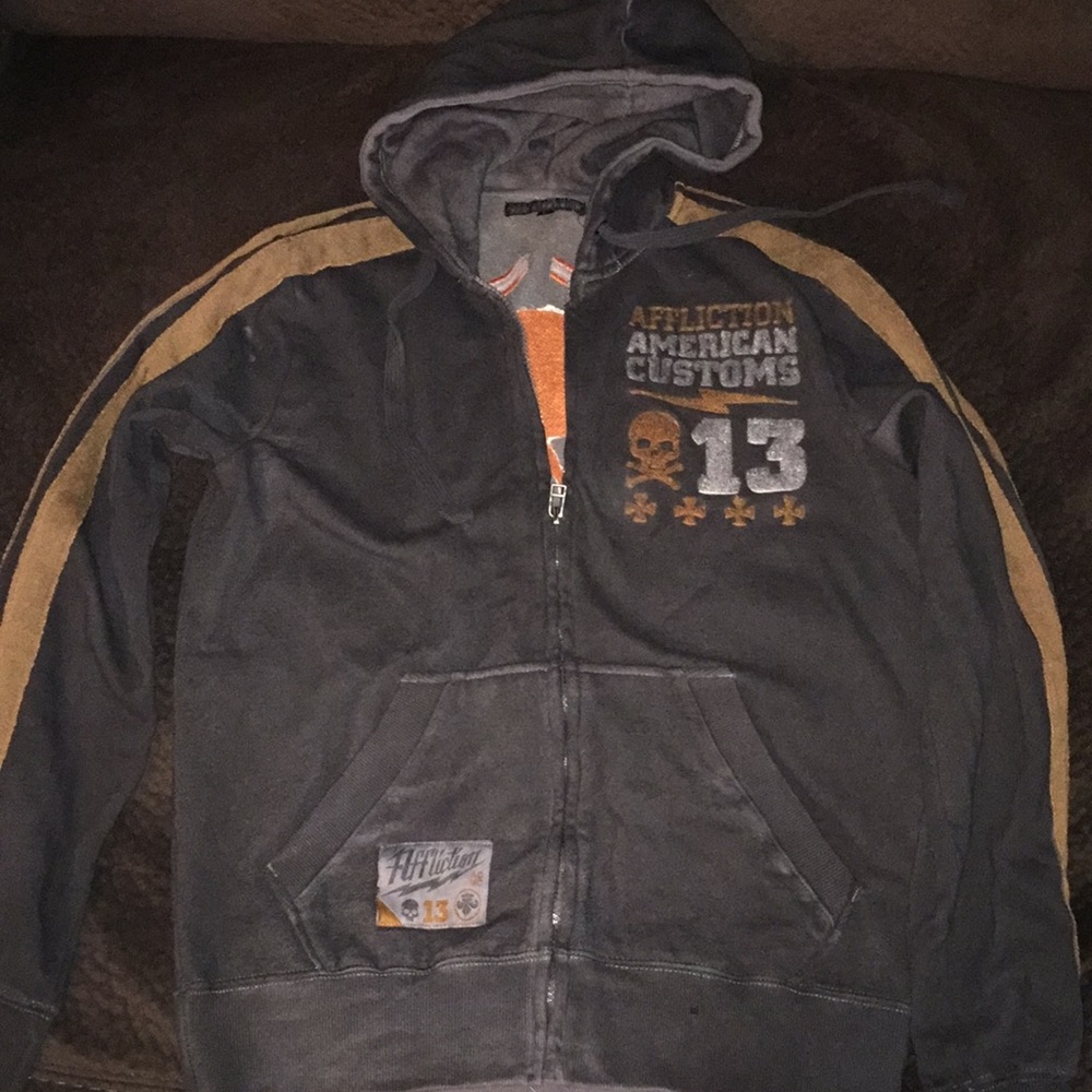 Affliction hoodie Coat